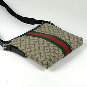 Gucci web Sherry messenger bag canvas GG beige shoulder
